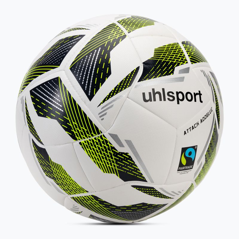 Piłka do piłki nożnej uhlsport Match Addglue white/navy fluo yellow rozmiar 4 2