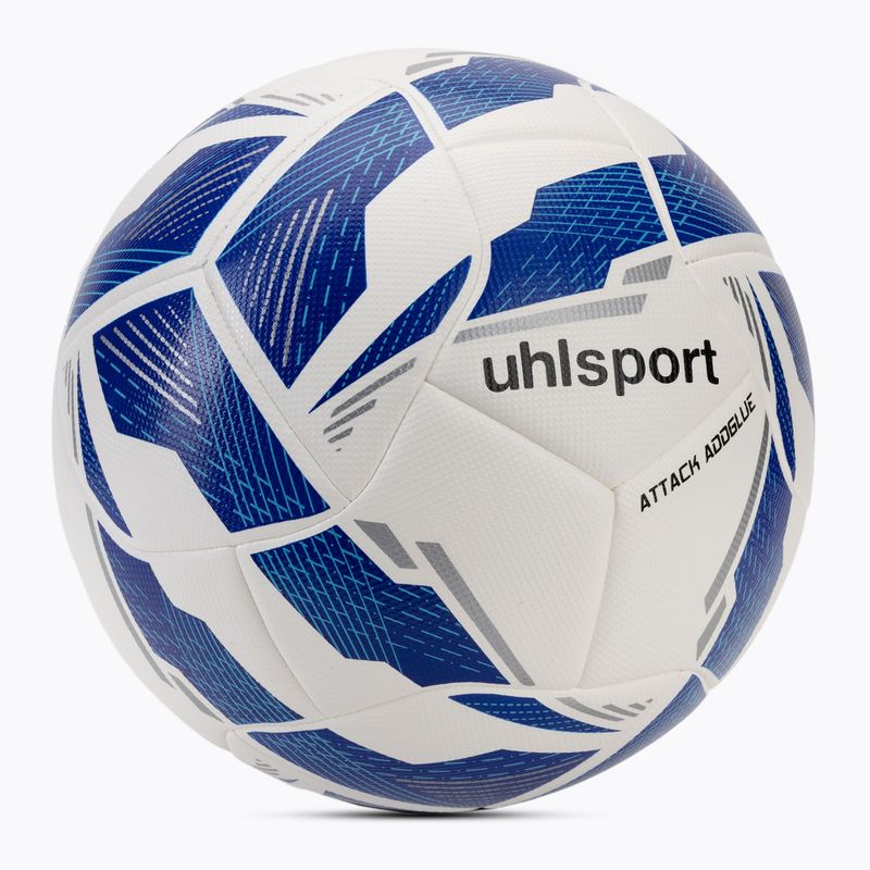 Piłka do piłki nożnej uhlsport Attack Addglue white/dark blue/blue rozmiar 4 2