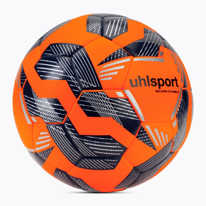 Piłka do piłki nożnej uhlsport 290 Ultra Lite Addglue fluo orange/navy/silver rozmiar 4 2