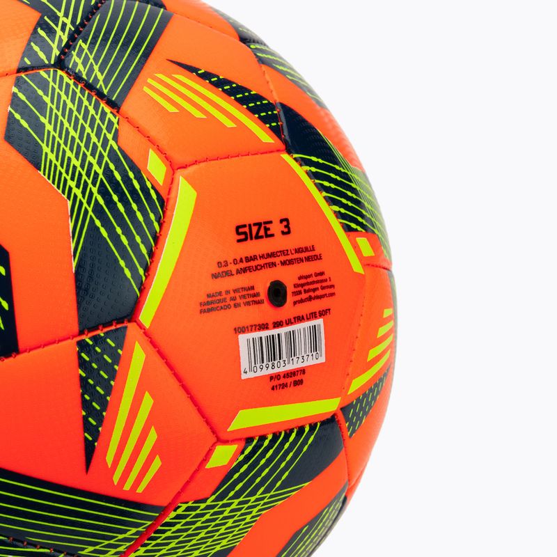 Piłka do piłki nożnej uhlsport Ultra Lite Soft 290 fluo orange/navy/fluo yellow rozmiar 3 3
