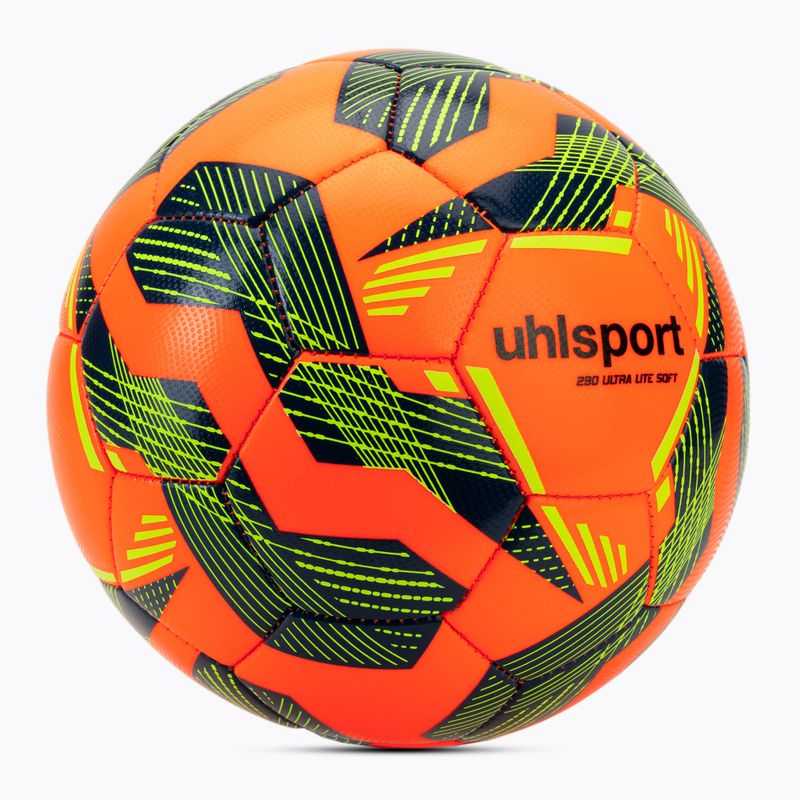 Piłka do piłki nożnej uhlsport Ultra Lite Soft 290 fluo orange/navy/fluo yellow rozmiar 4 2