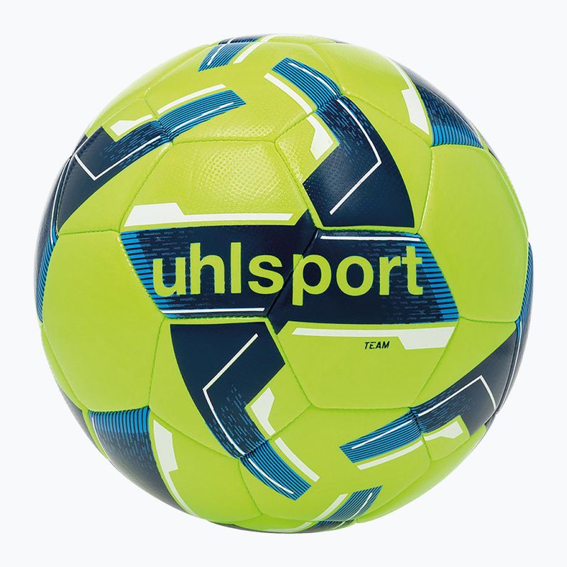 Piłka do piłki nożnej uhlsport Team fluo yellow/navy/white rozmiar 4
