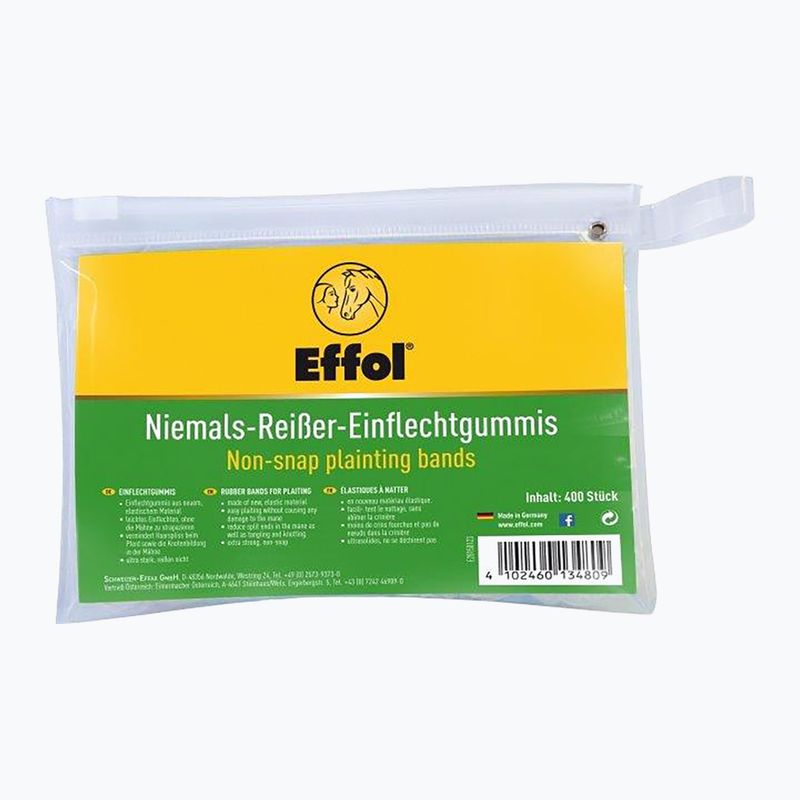 Gumki do grzywy dla koni Effol Slickbands colourless 400 szt.