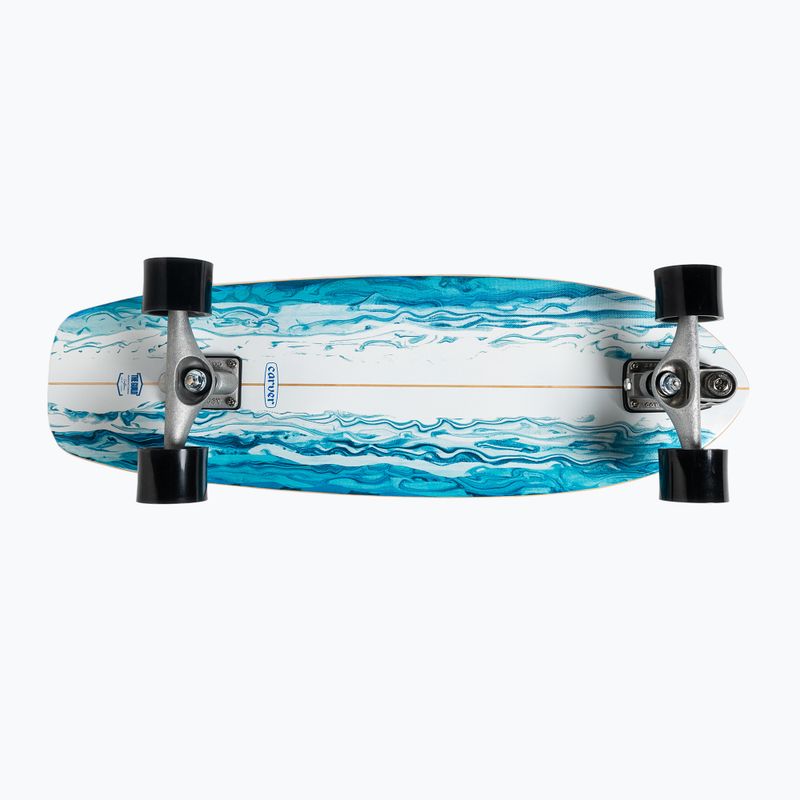 Deskorolka surfskate Carver C7 Raw 31" Resin 2022 Complete niebiesko-biała C1013011135