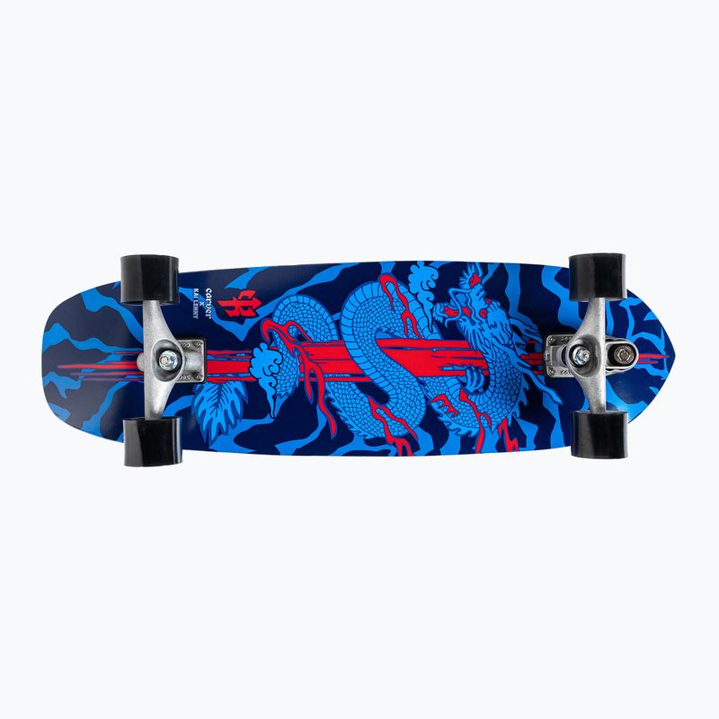 Deskorolka surfskate Carver C7 Raw 34" Kai Dragon 2022 Complete niebiesko-czerwona C1013011143
