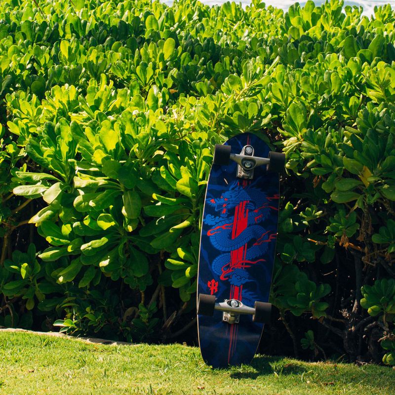 Deskorolka surfskate Carver C7 Raw 34" Kai Dragon 2022 Complete niebiesko-czerwona C1013011143 10