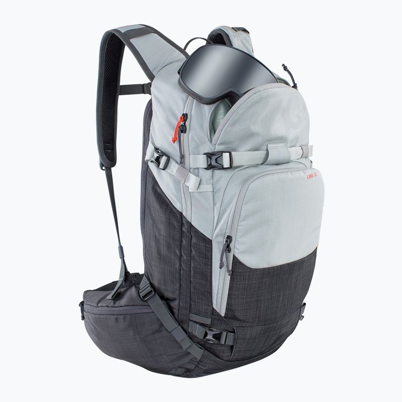 Plecak skiturowy EVOC Line 30 silver/heather carbon grey 4
