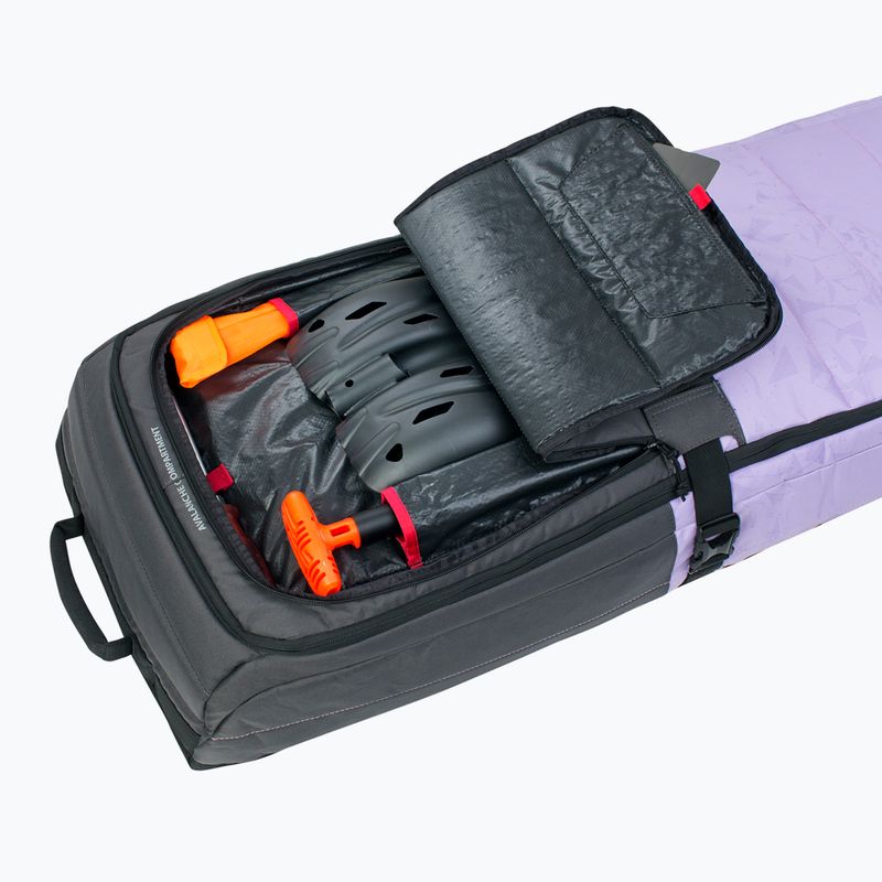 Pokrowiec na narty Evoc Snow Gear Roller carbon grey/purple rose/black 195 cm 5