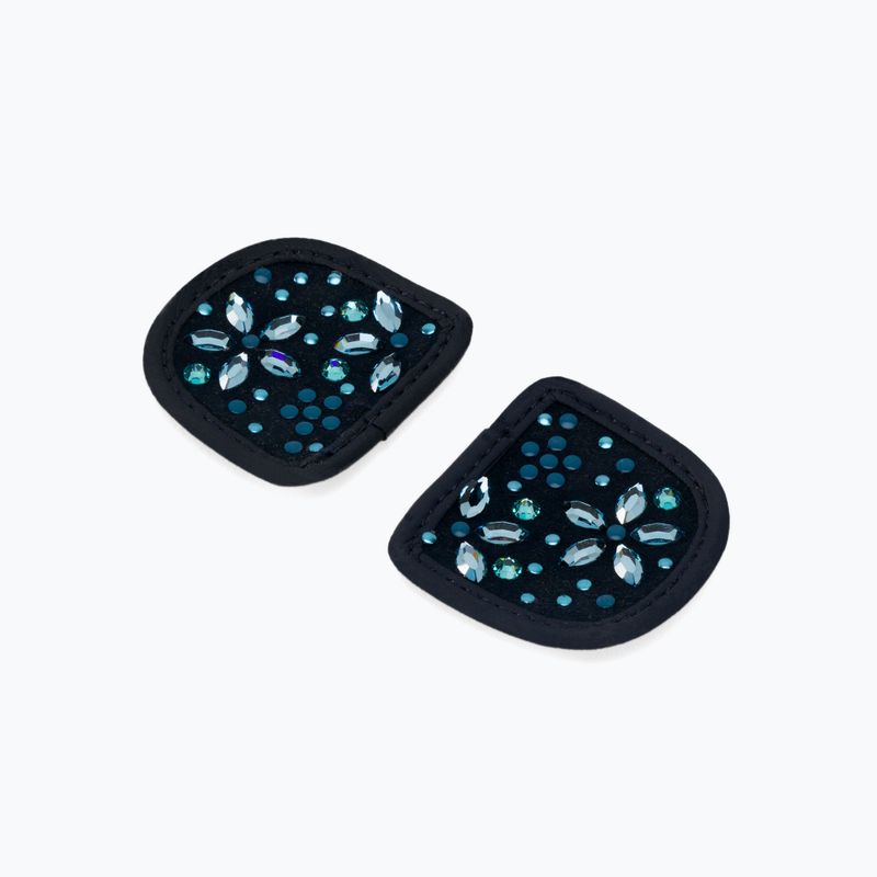 Łatki do rękawiczek jeździeckich HaukeSchmidt MagicTack Patches Flower navy blue