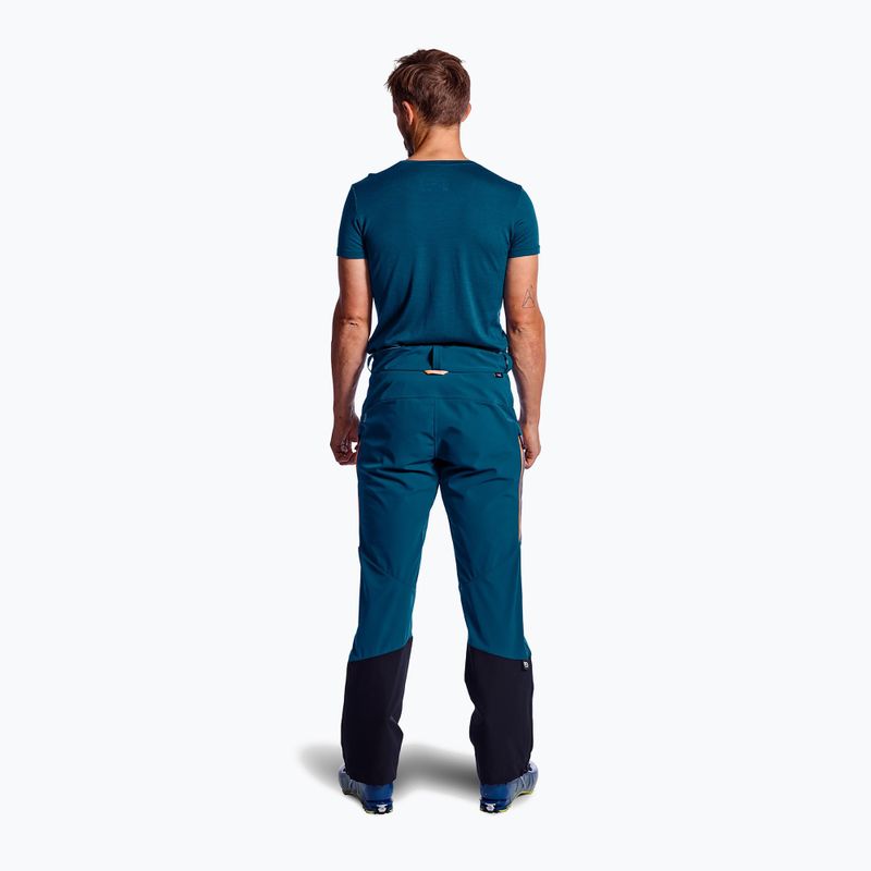 Spodnie softshell męskie ORTOVOX Pordoi petrol blue 3