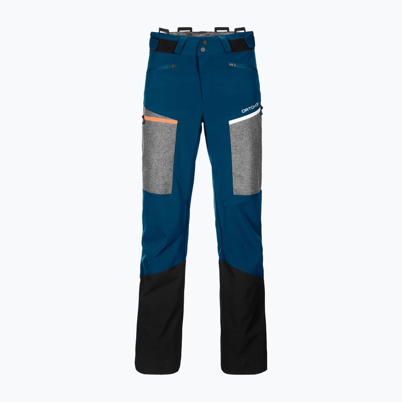 Spodnie softshell męskie ORTOVOX Pordoi petrol blue 8