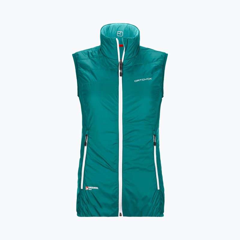 Bezrękawnik damski ORTOVOX Swisswool Piz Boe pacific green
