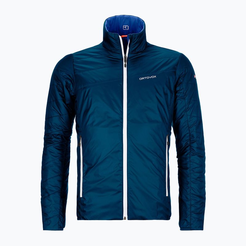Kurtka hybrydowa męska ORTOVOX Swisswool Piz Boval petrol blue 8
