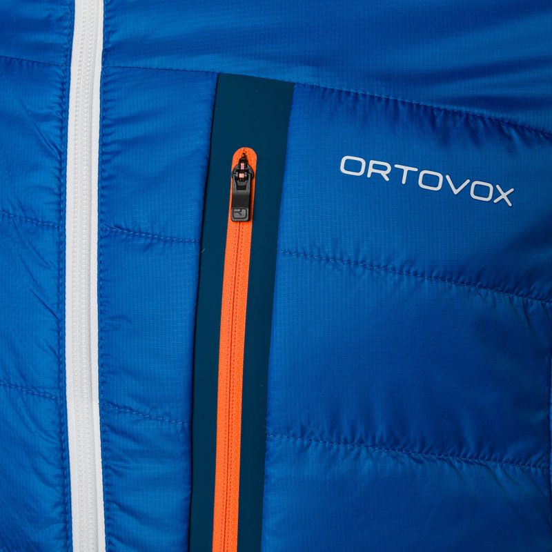 Kurtka hybrydowa męska ORTOVOX Swisswool Piz Boval petrol blue 5