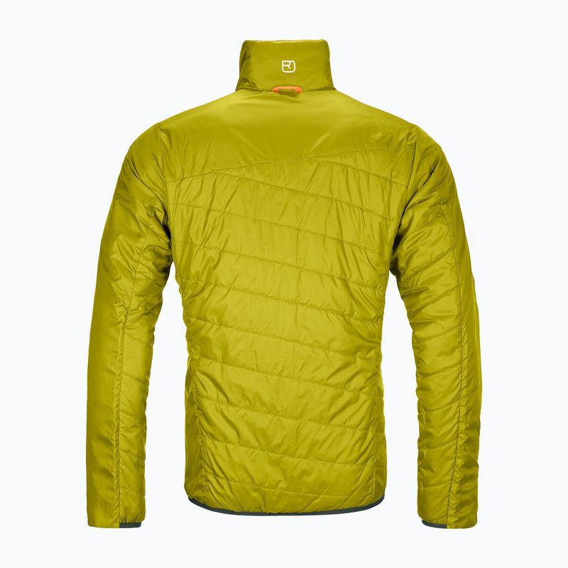 Kurtka hybrydowa męska ORTOVOX Swisswool Piz Boval green pine 2
