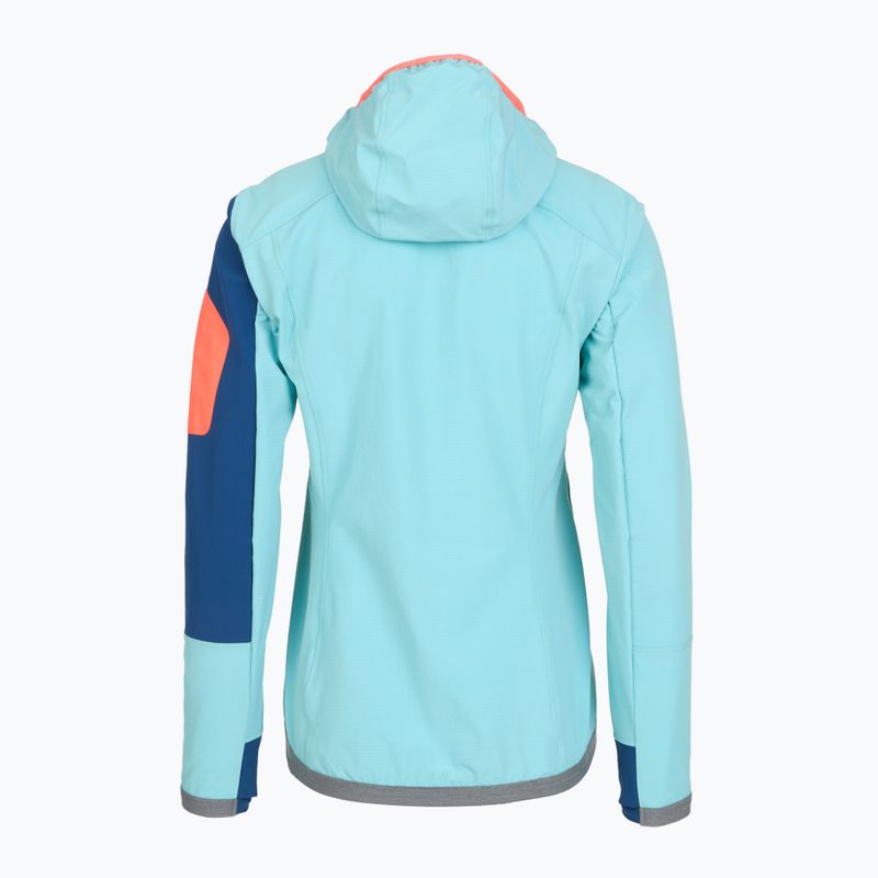 Kurtka softshell damska ORTOVOX Berrino Hooded ice waterfall 2