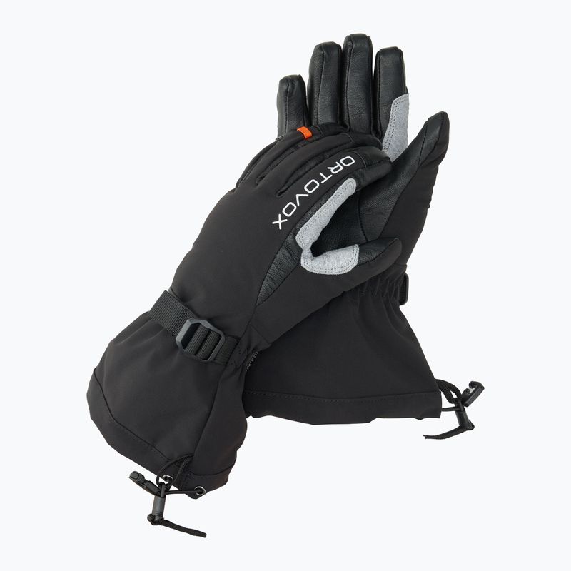 Rękawice narciarskie damskie ORTOVOX Merino Mountain black raven