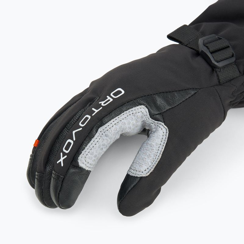 Rękawice narciarskie damskie ORTOVOX Merino Mountain black raven 4