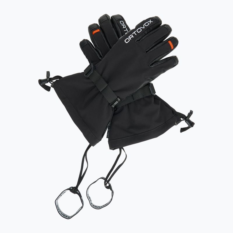 Rękawice narciarskie damskie ORTOVOX Merino Mountain black raven 5