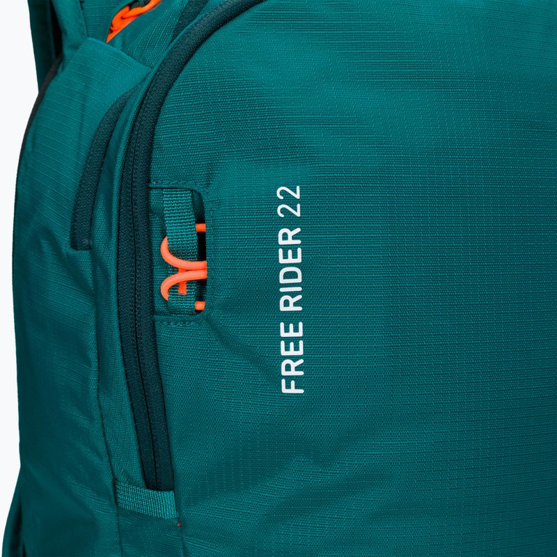 Plecak narciarski ORTOVOX Free Rider 22 l pacific green 4