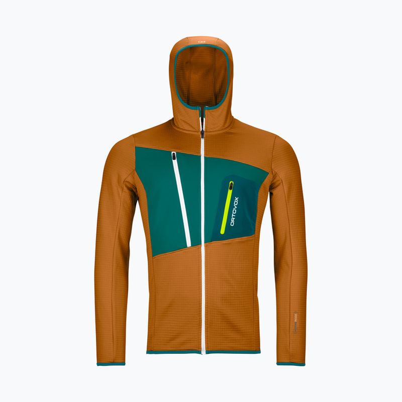 Bluza trekkingowa męska ORTOVOX Fleece Grid Hoody sly fox 9