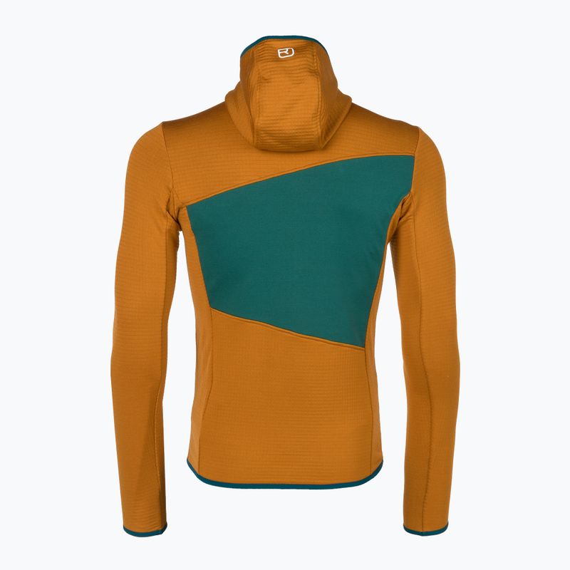 Bluza trekkingowa męska ORTOVOX Fleece Grid Hoody sly fox 6