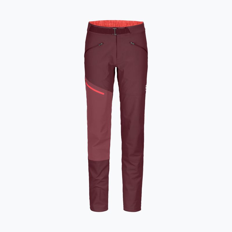 Spodnie softshell damskie ORTOVOX Brenta winetasting 4
