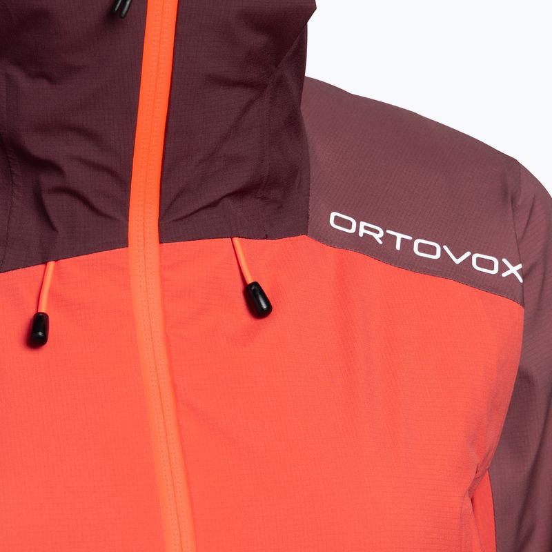 Kurtka przeciwdeszczowa damska ORTOVOX Westalpen 3L Light coral 3