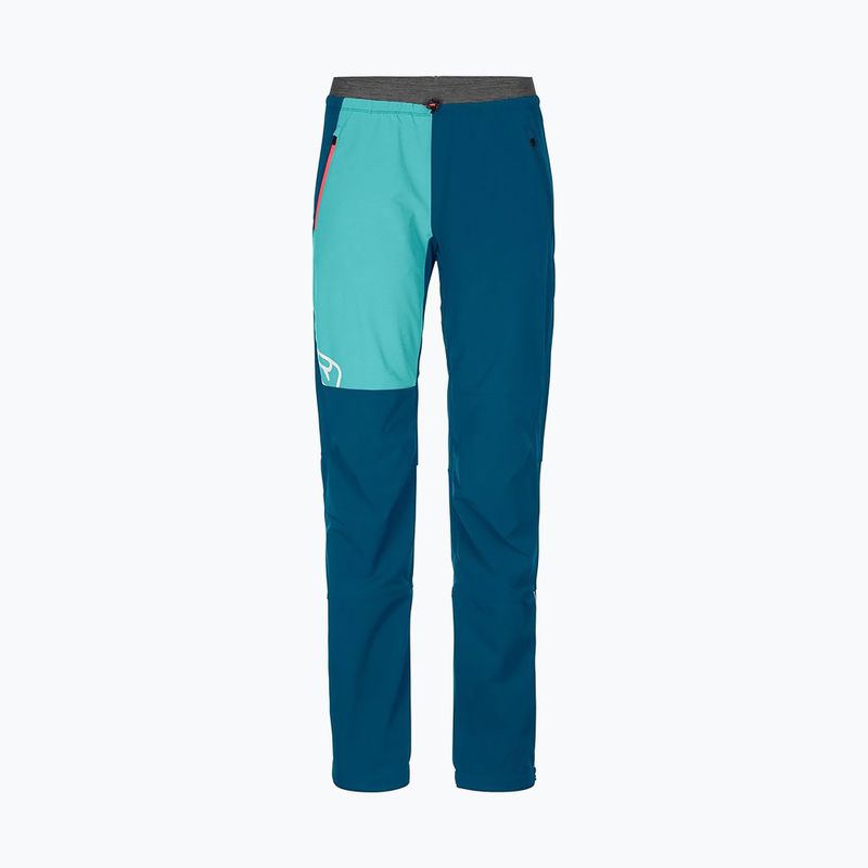 Spodnie softshell damskie ORTOVOX Berrino petrol blue