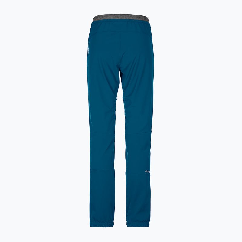 Spodnie softshell damskie ORTOVOX Berrino petrol blue 2