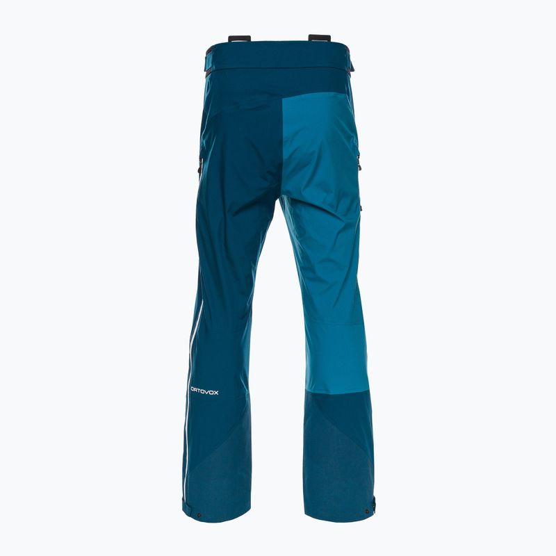 Spodnie skiturowe męskie ORTOVOX 3L Ortler petrol blue 2