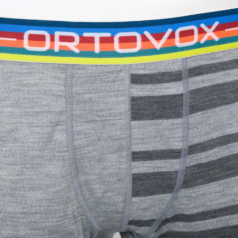 Bokserki termoaktywne męskie ORTOVOX 185 Rock'N'Wool grey blend 3