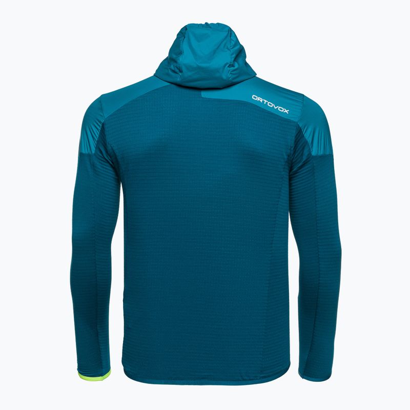 Bluza trekkingowa męska ORTOVOX Ladiz Hybrid petrol blue 2