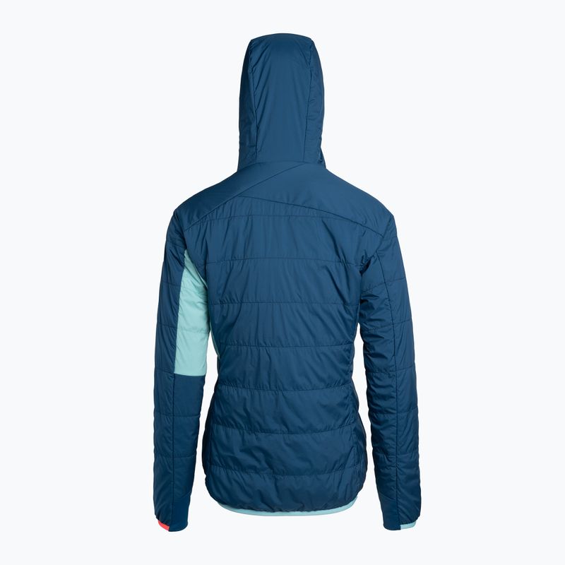 Kurtka hybrydowa damska ORTOVOX Swisswool Piz Duan petrol blue 2