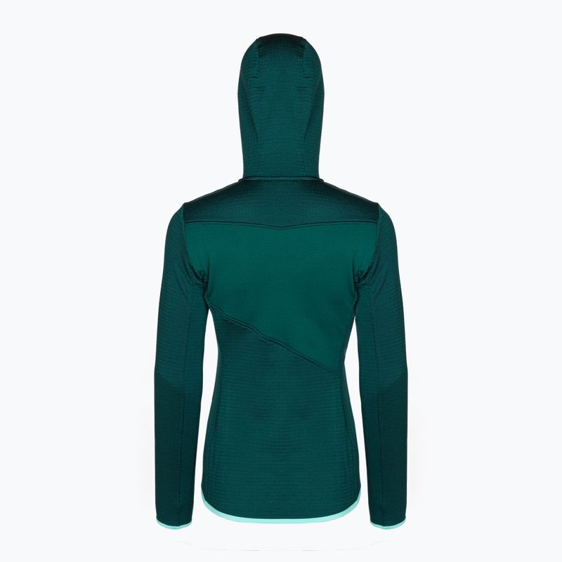 Bluza trekkingowa damska ORTOVOX Fleece Grid Hoody dark pacific 2