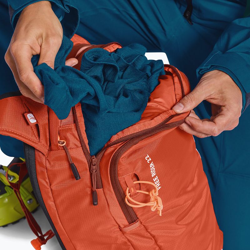 Plecak narciarski ORTOVOX Free Rider 22 l hot orange 4