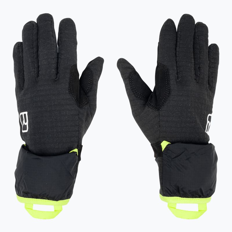 Rękawice skiturowe męskie ORTOVOX Fleece Grid Cover black raven 3