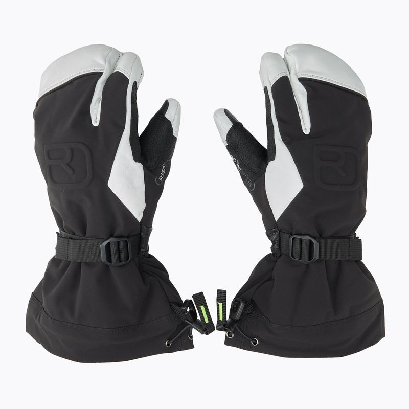 Rękawice narciarskie męskie ORTOVOX Merino Freeride 3 Finger black raven 3