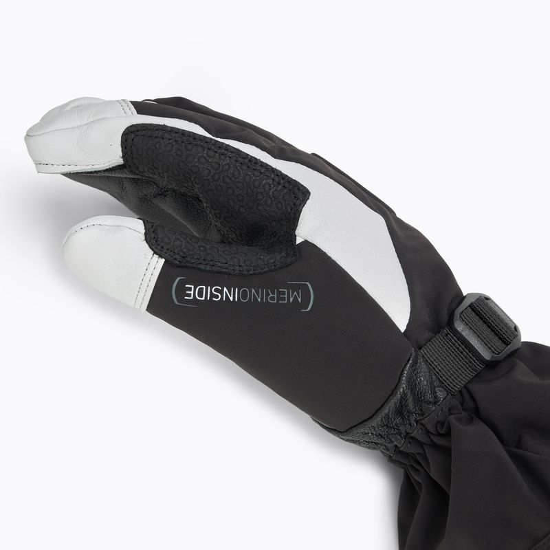 Rękawice narciarskie męskie ORTOVOX Merino Freeride 3 Finger black raven 5