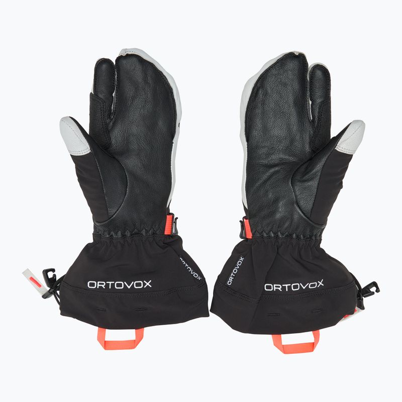 Rękawice narciarskie damskie ORTOVOX Merino Freeride 3 Finger black raven 2