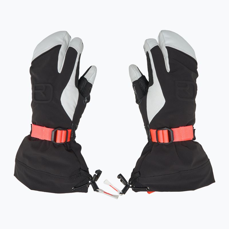 Rękawice narciarskie damskie ORTOVOX Merino Freeride 3 Finger black raven 3