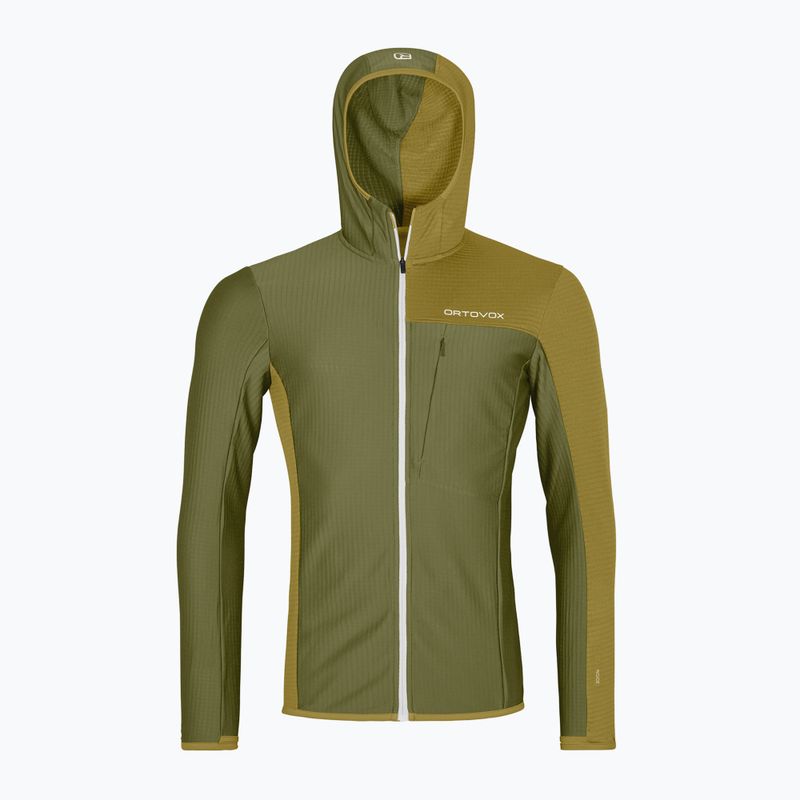 Bluza męska ORTOVOX Fleece Light Grid Hooded wild herbs