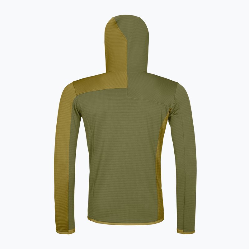 Bluza męska ORTOVOX Fleece Light Grid Hooded wild herbs 2