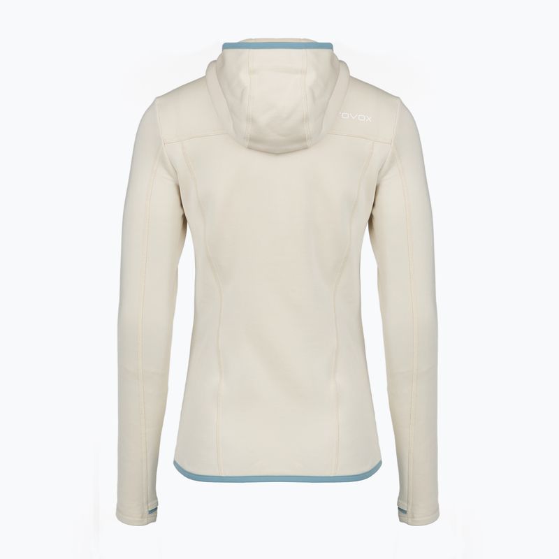 Bluza damska ORTOVOX Fleece Hoody white chalk 2