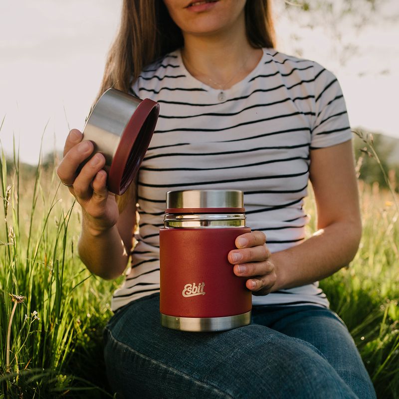 Termos na żywność Esbit Sculptor Stainless Steel Food Jug 750 ml burgundy 4