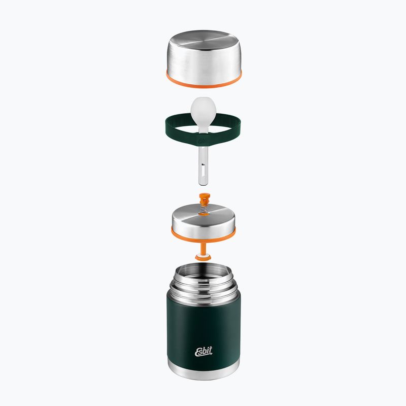 Termos na żywność ze sztućcami Esbit Stainless Steel Food Jug 750 ml forest green 4