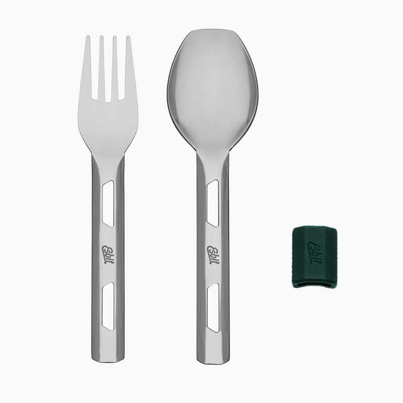 Termos na żywność ze sztućcami Esbit Stainless Steel Food Jug 750 ml forest green 8