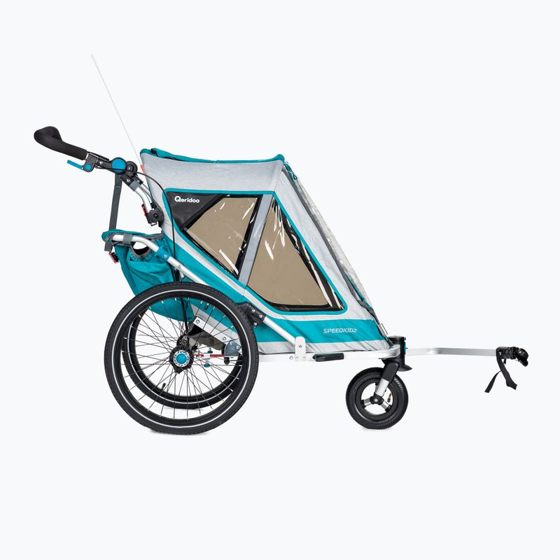 Przyczepka rowerowa Qeridoo Speedkid 2 petrol blue 3