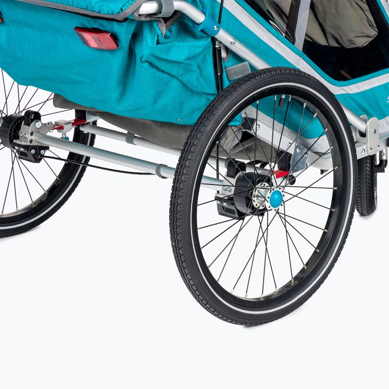Przyczepka rowerowa Qeridoo Speedkid 2 petrol blue 6