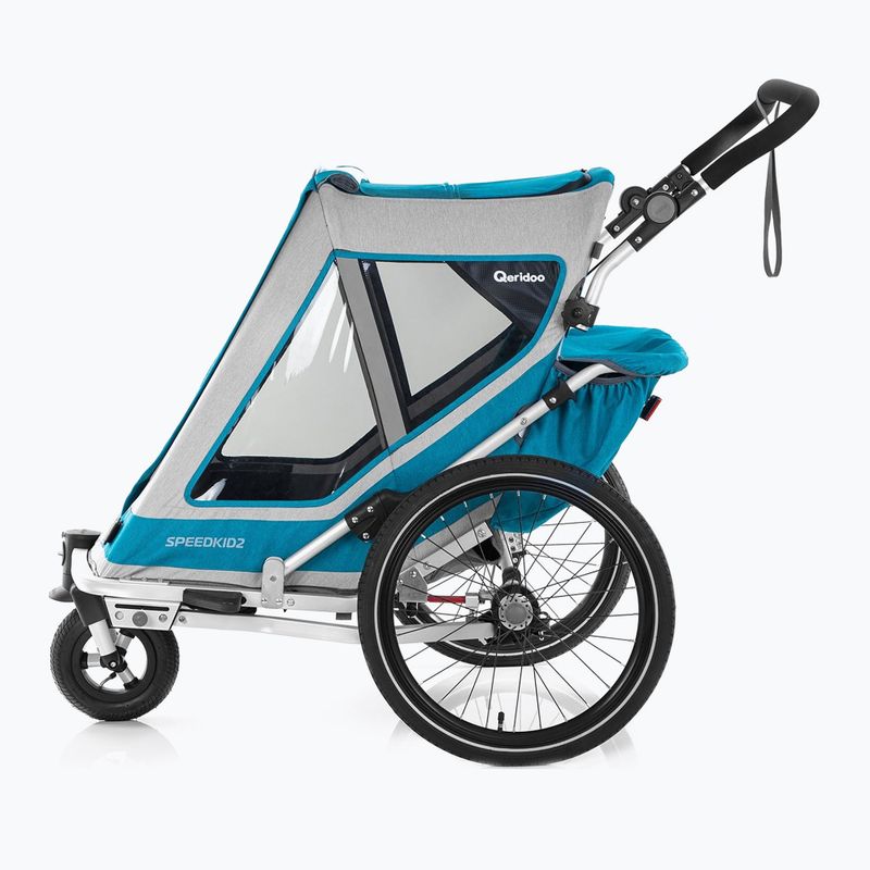 Przyczepka rowerowa Qeridoo Speedkid 2 petrol blue 8